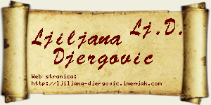 Ljiljana Đergović vizit kartica